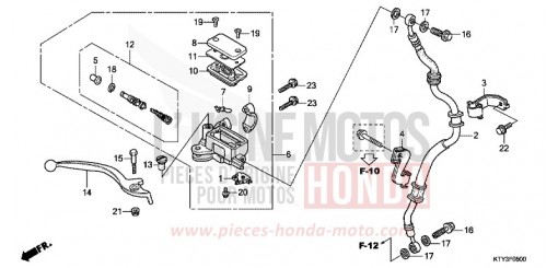 FRONT BRAKE MASTER CYLINDER CBR125RSD de 2013